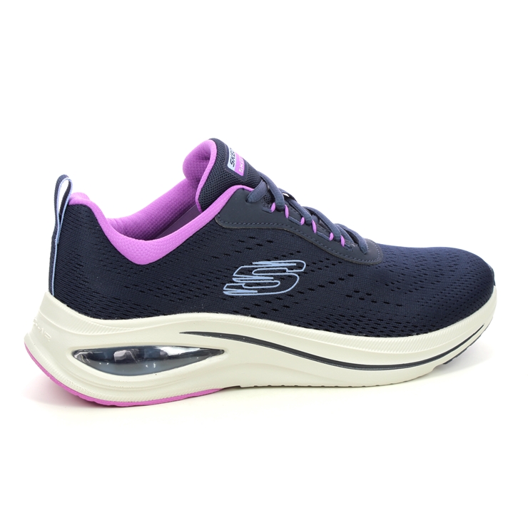 Skechers Skech Air Meta Nvmt Navy Womens Trainers 150131