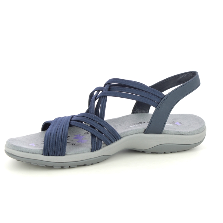 Skechers Reggae Slim Sunnyside NVY Navy Womens Walking Sandals 163185