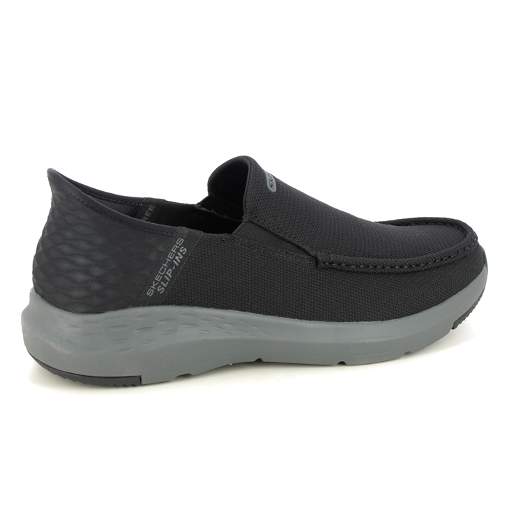 Skechers Slip Ins Parson BKCC Black Charcoal Grey Mens Skechers Slip ...