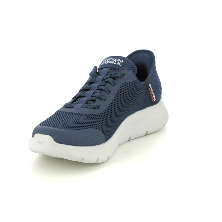 Skechers Slips Ins Go Walk Bungee NVY Navy Mens trainers 216324