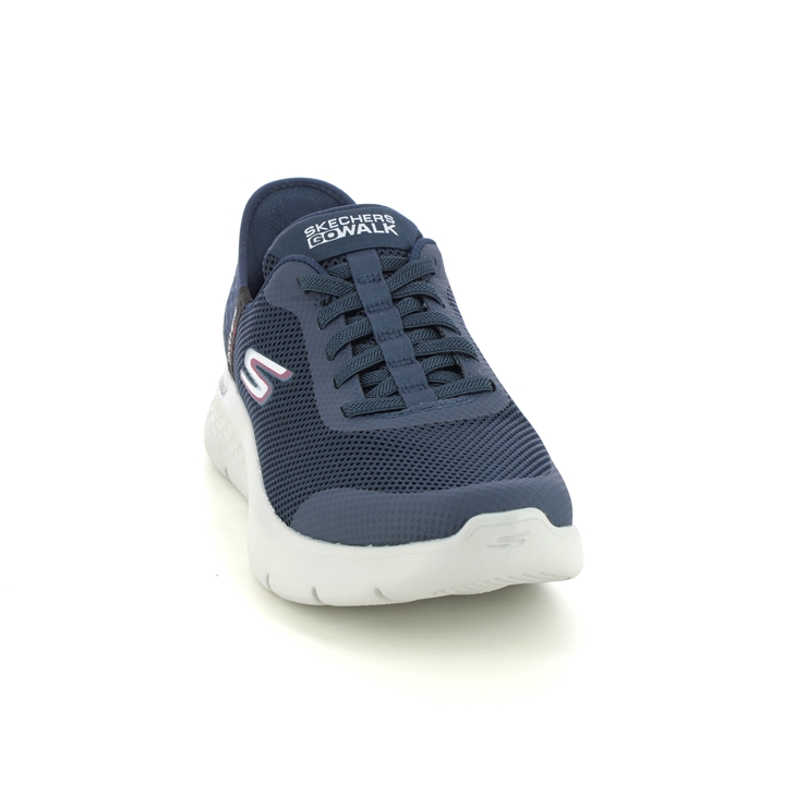 Skechers Slips Ins Go Walk Bungee Nvy Navy Mens Trainers