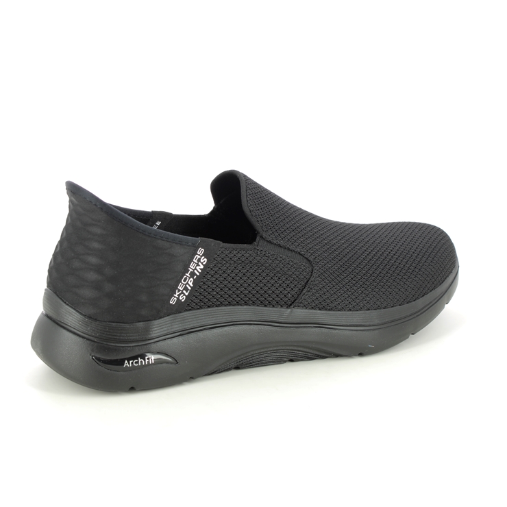 Skechers Slip Ins Arch 2 BBK Black Mens trainers 216600