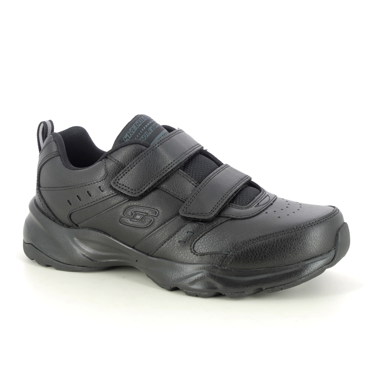 Skechers Haniger Velcro BBK Black Mens trainers 58356