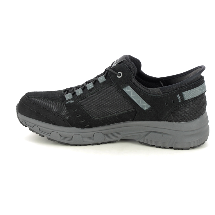 Skechers Slip Ins Canyon BKCC Black Charcoal Grey Mens Slip-on Shoes 237450