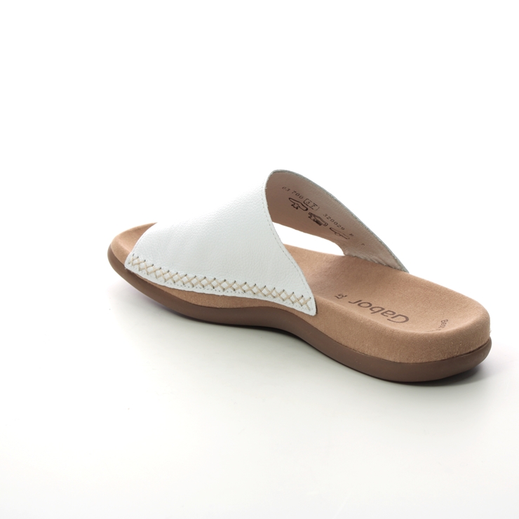 Gabor Lanzarote White Womens Toe Post Sandals 03.700.21