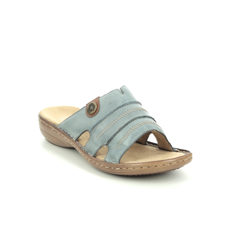 Rieker 60876-12 Denim Tan Comfortable Sandals