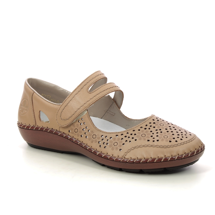 Rieker 44875-60 Beige Womens Mary Jane Shoes