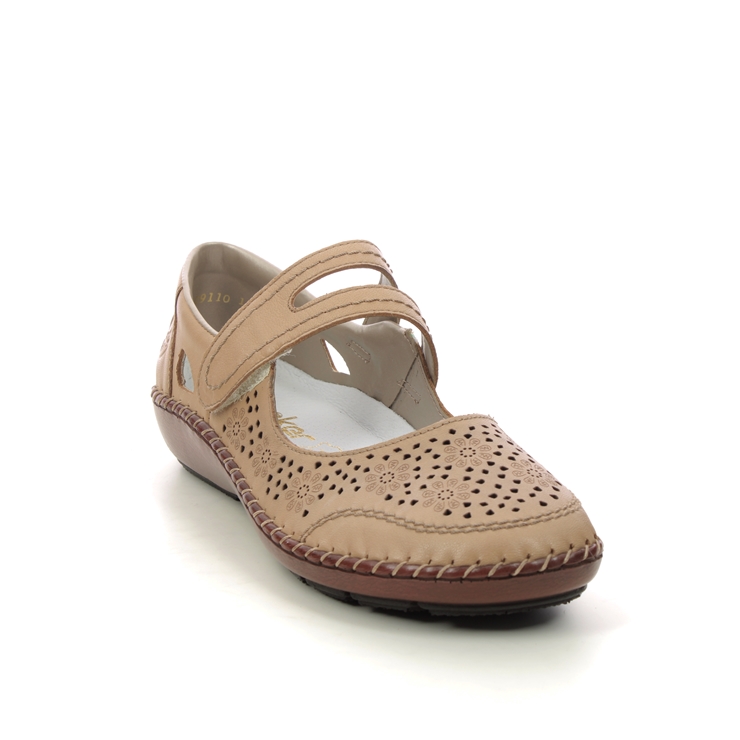 Rieker 44875-60 Beige Womens Mary Jane Shoes