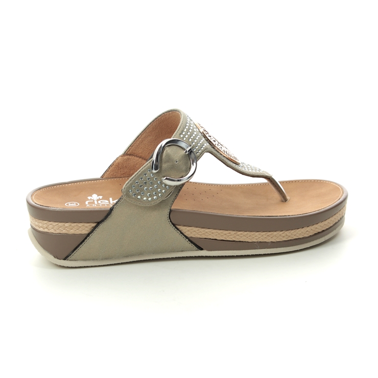 Rieker V1460-62 Metallic sandals