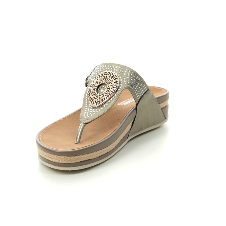 Rieker V1460-62 Metallic sandals