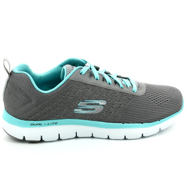 Skechers Flex Appeal 2 12757 GYLB Grey-light blue trainers