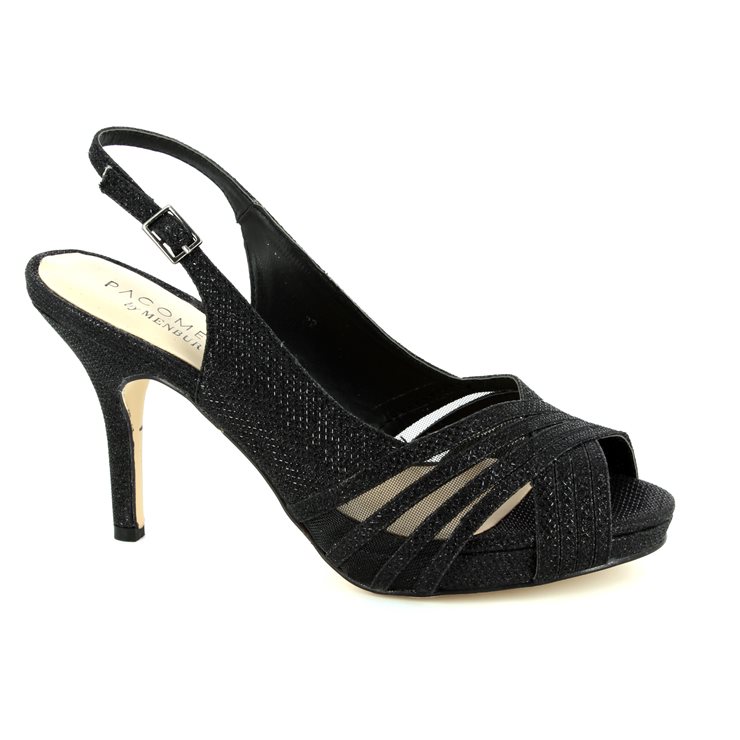 Menbur Singapur 07538-01 Black high-heeled shoes