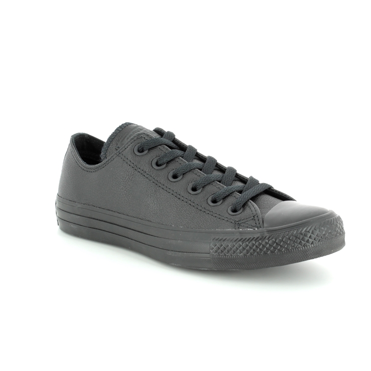 converse all star leather ox black