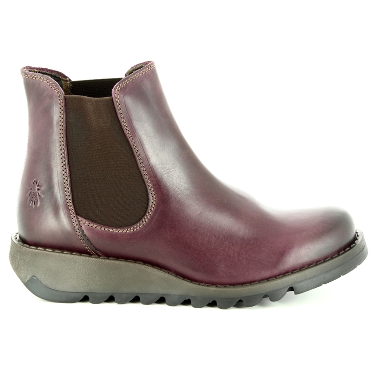 Fly London Salv 195 Purple Womens Chelsea Boots P143195-003