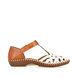 Rieker Closed Toe Sandals - White-tan - M1678-80 VALLZEB