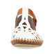 Rieker Closed Toe Sandals - White-tan - M1678-80 VALLZEB