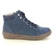 Begg Exclusive Hi Tops - Navy Nubuck - 15211168W/73 ARDA   KNIT HI