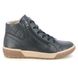 Begg Exclusive Hi Tops - Navy leather - 13651131W/71 ARDA   ZIP HI