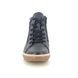 Begg Exclusive Hi Tops - Navy leather - 13651131W/71 ARDA   ZIP HI