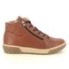 Begg Exclusive Hi Tops - Tan Leather - 13651131W/11 ARDA   ZIP HI