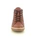 Begg Exclusive Hi Tops - Tan Leather - 13651131W/11 ARDA   ZIP HI