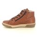 Begg Exclusive Hi Tops - Tan Leather - 13651131W/11 ARDA   ZIP HI