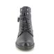 Begg Exclusive Lace Up Boots - Black leather - 970921W/31 BROOKE ZIP