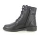 Begg Exclusive Lace Up Boots - Black leather - 970921W/31 BROOKE ZIP