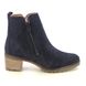 Begg Exclusive Ankle Boots - Navy suede - 13611130W/73 FIONA  ZIP BOOT