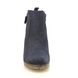 Begg Exclusive Ankle Boots - Navy suede - 13611130W/73 FIONA  ZIP BOOT