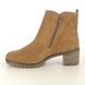 Begg Exclusive Ankle Boots - Tan suede - 13611130W/13 FIONA  ZIP BOOT