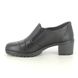 Begg Exclusive Shoe-boots - Black leather - 13601184W/31 FIONA  ZIP SHOE