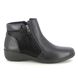 Begg Exclusive Ankle Boots - Black leather - 720679W/31 LEXI   ZIP BOOT