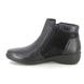 Begg Exclusive Ankle Boots - Black leather - 720679W/31 LEXI   ZIP BOOT