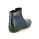 Begg Exclusive Ankle Boots - Navy leather - 720679W/71 LEXI   ZIP BOOT