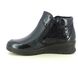 Begg Exclusive Ankle Boots - Navy patent leather - 862919W/71 LUNA   ZIP