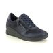 Begg Exclusive Trainers - Navy suede - 1067900W/73 MAE WEDGE ZIP