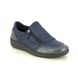 Begg Exclusive Comfort Slip On Shoes - Navy Suede - 14511196W/73 TAVI   ZIP