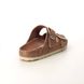 Birkenstock Slide Sandals - Tan Leather  - 1011073/ ARIZONA BIG BUCKLE