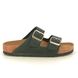 Birkenstock Slide Sandals - Khaki Leather - 1028030/91 ARIZONA LADIES