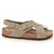 Birkenstock Comfortable Sandals - Taupe suede - 1024110/ TULUM SOFT FOOTBED