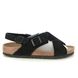 Birkenstock Comfortable Sandals - Black suede - 1024086/33 TULUM SOFT FOOTBED