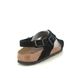 Birkenstock Comfortable Sandals - Black suede - 1024086/33 TULUM SOFT FOOTBED