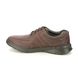 Clarks Comfort Shoes - Brown leather - 196168H COTRELL WALK