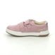 Clarks Girls School Shoes - Pink Leather - 589756F FAWN SOLO K