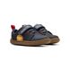 Clarks Boys Toddler Shoes - Navy leather - 785166F FLASH BRILL BUNGEE