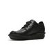 Clarks Lacing Shoes - Black leather - 066395E FUNNY DREAM WIDE