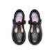 Clarks Girls School Shoes - Black leather - 783166F RELDA GEM T BAR