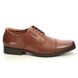 Clarks Formal Shoes - Dark Tan - 300968H TILDEN CAP