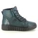 Creator Lace Up Boots - Turquoise Leather - B3421A/94 LINETTE LACE ZIP